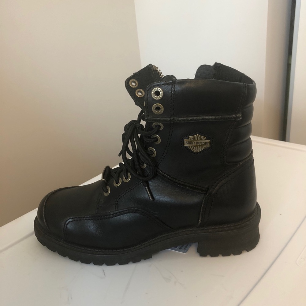 Harley Davidson Black Motorcycle Boots
